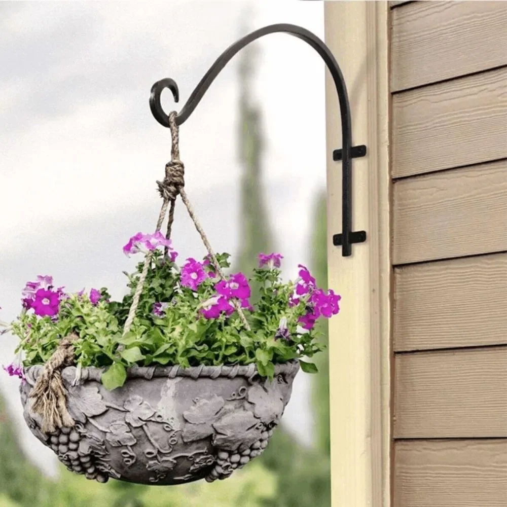 2 Pieces Heavy Duty Plant Hanger Hook for Hanging Flower Baskets
